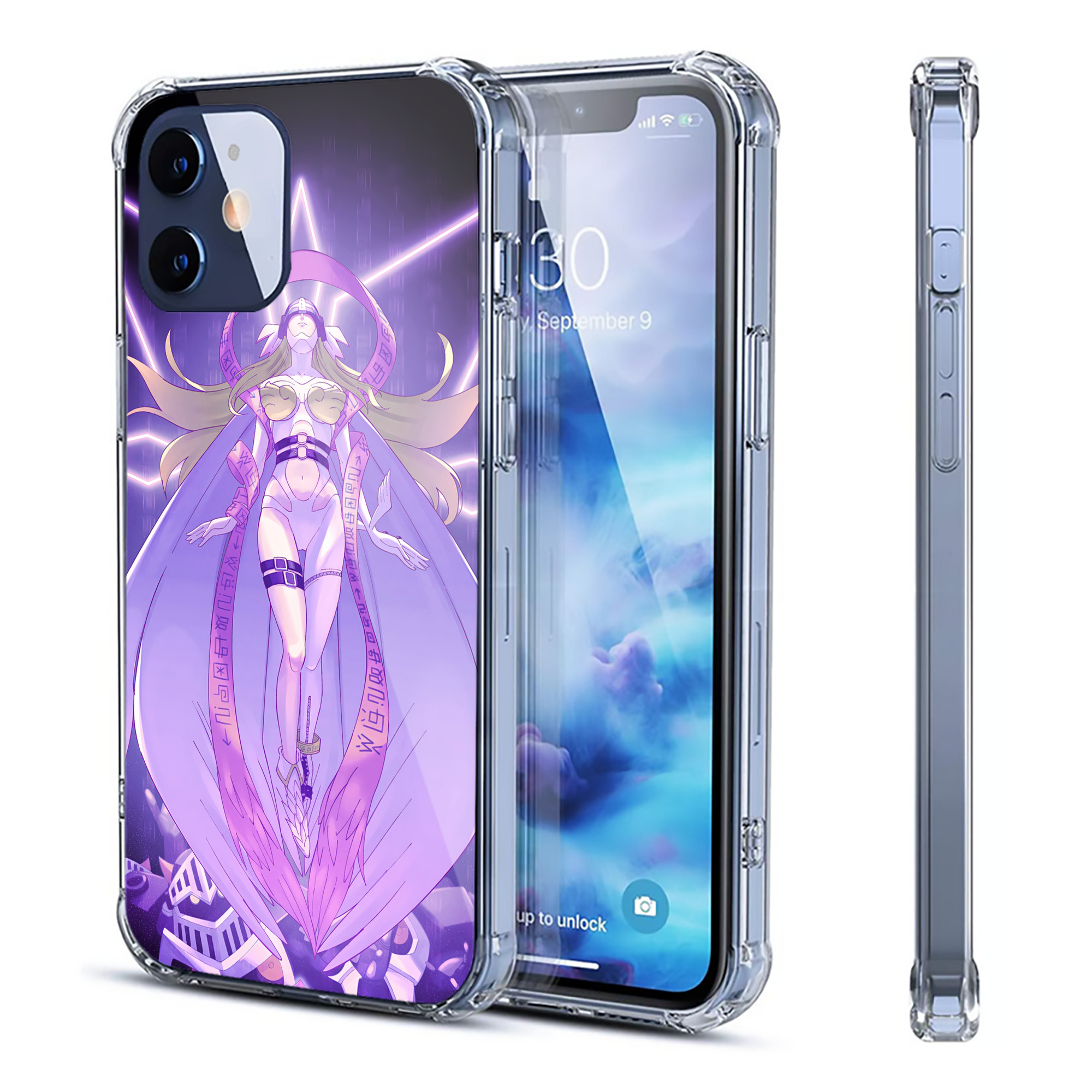 （画像用） Digimon デジタルモンスター/デジモン 【iPhone 12シリーズ対応】透明スマホケース（クリアソフトケース）